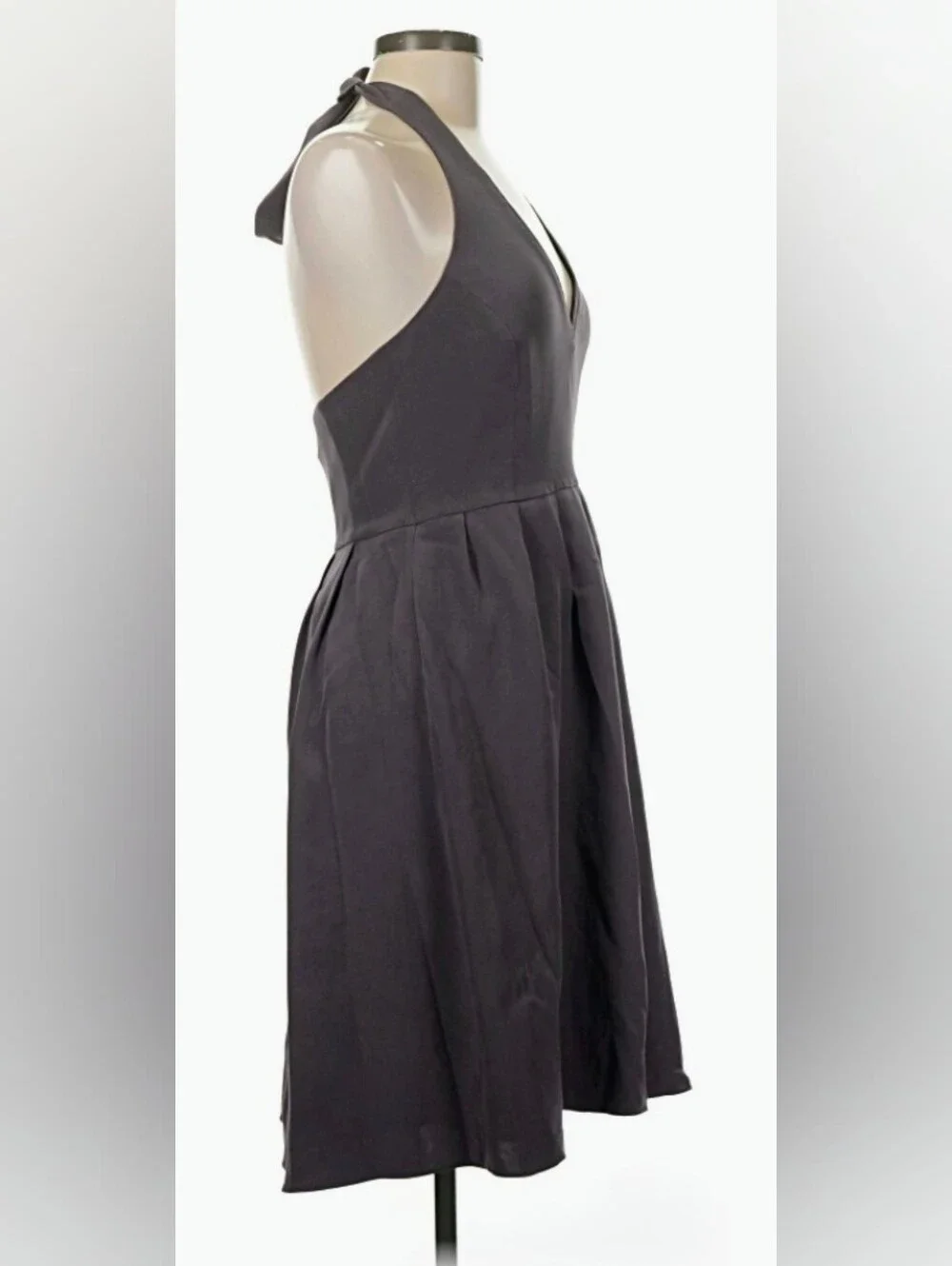 J. CREW 🍸 Knee-length Halter-style SILK COCKTAIL DRESS 🍸Sz 8P 🌟 NWT